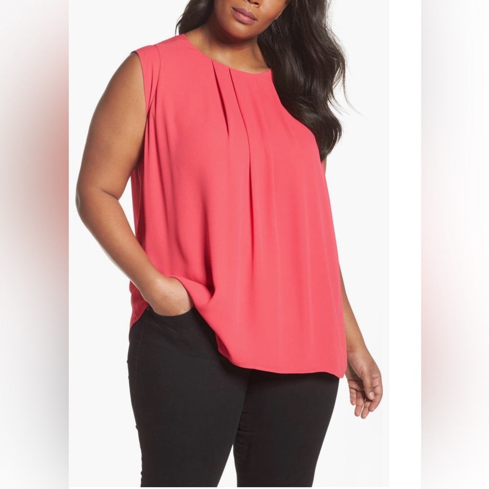***3 for $30*** Sz 3X Vince Camuto Sleeveless Pink Top-EUC